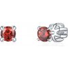 Olivie Strieborné 3mm náušnice PIPPI RED 8360 Ag 925; ≤0,8 g.
