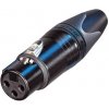 NEUTRIK NC3FXX-B, káblový XLR konektor, samica, 3-pin gold