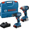BOSCH GDX 18V-285 + GSR 185-LI + 2× 2,0 Ah + GAL 18V-20 +kufor PROFESSIONAL 06019N2123
