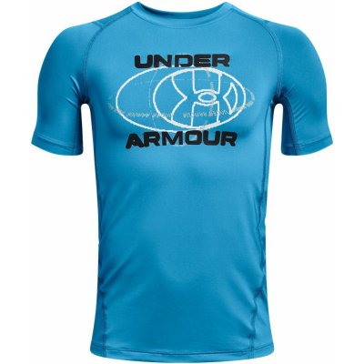 Detské funkčné tričko s krátkym rukávom Under Armour HG ARMOUR NOVELTY SS K modré 1373835-419 - YM
