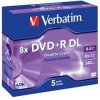 VERBATIM DVD+R(5-bal)DoubleLayer/Jewel/8x/8,5GB