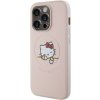 Plastové puzdro Hello Kitty na Apple iPhone 15 Pro HKHMP15LPMHSKP PU Kitty Asleep Logo MagSafe ružové