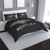 Sablio Saténové obliečky Logo Bentley Černý - 140x220 / 90x70