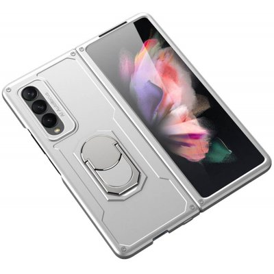 Púzdro GKK RING Ochranné Samsung Galaxy Z Fold 3 5G strieborné