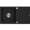 Mexen Pablo - drez granitový 75,2x43,6cm, 1-komorový, čierna, 6510751010-77