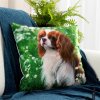 Eurofirany Psík Cavalier krémová Zamat 45 x 45 cm