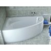 Besco CORNEA Vaňa asymetrická akrylátová 150x100cm Ľavá 157 l, Biela VANCOR150L