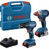 BOSCH COMBO SÚPRAVA 18V (GDX 18V-285 + GSR 185-LI) 2x2,0Ah L-CASE