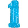 Qualatex Nafukovacie číslice 1 hviezdy 86 cm 34