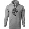 Bike lebka - Mikina pánska Cape s kapucňou - 3XL ( Tmavosivý melír )