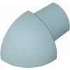SP15 vonkajší roh pre ukončovacie lišty C ACARA, PVC strieborná metalíza, 6 mm, 6 ks