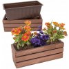 Kvetináč drevený béžový Eco Deco 40 cm x 14 x 15 cm