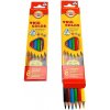 Koh-i-Noor pastelky 6 ks – trojhranné slabé, ergonomické