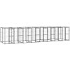 Vonkajšia voliéra pre psov oceľová 19,36 m²-ForU-3082266