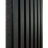 TRENDIE 3D Drevené lamely na stenu 275x30 cm - ČIERNE