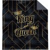 DETEXPOL Prehoz na posteľ King and Queen gold Polyester, 170/210 cm