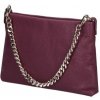 Mondo Italia Dámska kožená kabelka 739 vínová Made in Italy Vínová