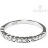 BENETO AGG541 - Strieborný prsteň so zirkónmi 52 mm