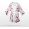 Takoy Panel so strihom S umelý hodváb / silky kimono sakura kvety - predĺžený strih-NS-15592