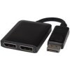 PremiumCord adaptér DisplayPort - 2x DisplayPort, rozšíření + zrcadlení obrazu, 4K*2K@30Hz kportad17