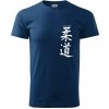 Judo nápis japan - Klasické pánske tričko vyššej gramáže - 3XL ( Polnočná modrá )