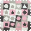Milly Mally penová podložka Jolly puzzle 4x4 tvary ružová