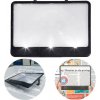 HomeLife Čítacia lupa s LED osvetlením PAGE BRIGHT 18 x 14 cm 3x