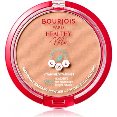 Bourjois Healthy Mix zmatňujúci púder pre žiarivý vzhľad pleti odtieň 06 Honey 10 g