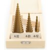 Stupňovité vrtáky 4-32mm 3ks KD10244 biela