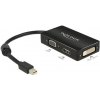 Delock Adaptér mini Displayport 1.1 samec > VGA / HDMI / DVI samica pasívny čierny