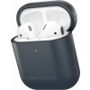 AlzaGuard Genuine Leather Case pro AirPods 1. a 2. generace - modré AGD-ACL6L (AGD-ACL6L)