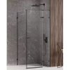 New Trendy EXK-1593 AVEXA BLACK obdĺžnikový sprchový kút 100 x 110 cm, pravý 100 x 110 cm čierna