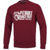 PitBull West Coast - pánská mikina BLOOD DOG burgundy M