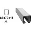 Hliníkový C-Profil 83x79x11 mm, AL 6 m (CP-AL-83x79-6)