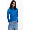 Dámský svetr DESIGUAL 25WWJF38 5000 JERS OTTAWA 5000 BLUE velikost L