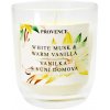 Vonná sviečka v skle PROVENCE 30 hodín vanilka s vôňou domova