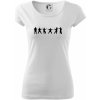 Karate postavy - Dámske tričko Pure - XS ( Biela )