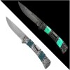 Damascus knife Green Mesh HoneyComb Kandar N615