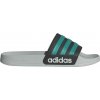 Pánske šĺapky adidas, ADILETTE SHOWER sivá,zelená,biela, 40.5 EU