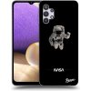 Picasee silikónový čierny obal pre Samsung Galaxy A32 5G A326B - Astronaut Minimal