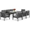 Hliníkový záhradný nábytok Zakintos Premium 8 antracit Garden Point