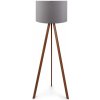 Asir | Stojacia lampa AYD 1xE27/60W/230V šedá/hnedá | AS0040