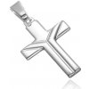 Šperky eshop - Prívesok zo striebra 925 - kríž so zárezmi do tvaru písmena Y X39.13