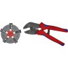 Knipex MultiCrimp 97 33 02 krimpovacie kliešte neizolované otvorené zástrčky, izolované káblové koncovky, izolované zástrčky, dutiny na káble, neizolované; 97 33 02