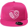 Florbal love - Šiltovka s rovným šiltom a plastovou sponou - Univerzálna veľkosť ( Purpurová )