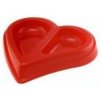 Miska plastová dvojité srdce pro kočku i psa 0,45l SP