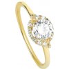 Brilio Očarujúce zásnubný prsteň zo žltého zlata 229 001 00804 54 mm