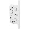 MPkovania AGB - Magnetický zámok MEDIANA POLARIS - WC, WC kľúč, 96 mm, BIM - biela matná (FM)