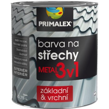 Primalex Metal 3v1 Farba na strechy 0,75 L metal grafitová