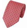 Charles Tyrwhitt Silk Geo Print Tie Coral Pink
